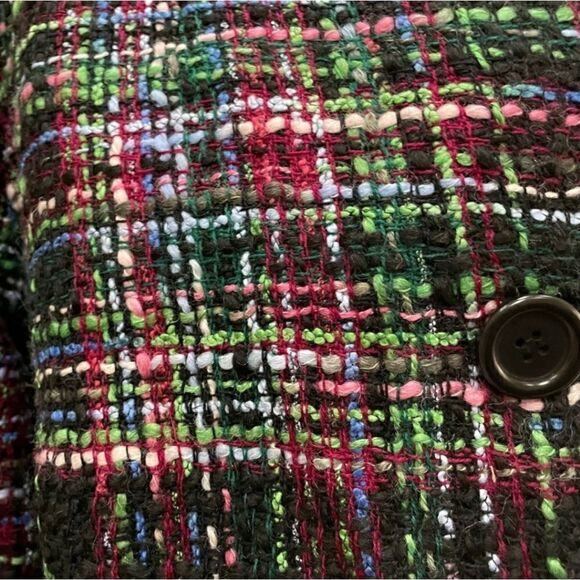 NWOT Talbots Multi-Colored Tweed Jacket Sz 16 Petite - Picture 7 of 9